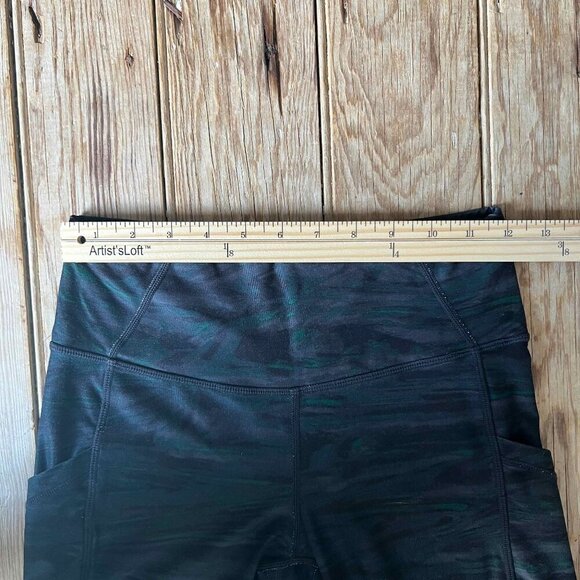 prAna Travertine Leggings & Sports Bra Women’s Small Green Blue Camo - Picture 14 of 14